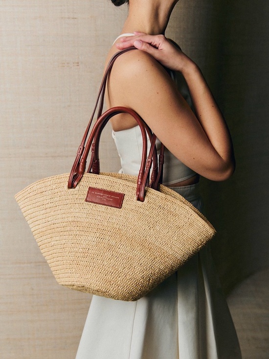Sezane Handbags - Sezane Justine Basket Bag Natural Raffia - Size TU